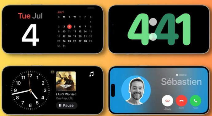城步苹果手机维修分享iOS17横屏充电待机显示有什么好处 