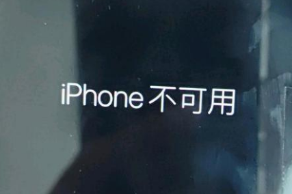 城步苹果服务网点分享锁屏界面显示“iPhone 不可用”如何解决 